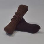Calf Length Broken Rib Wool Socks