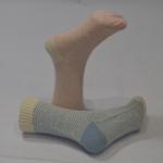 Ankle Length Two Colour Stripe Alpaca Socks